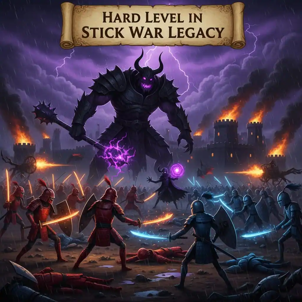 hard difficulty level in stick war legacy apk