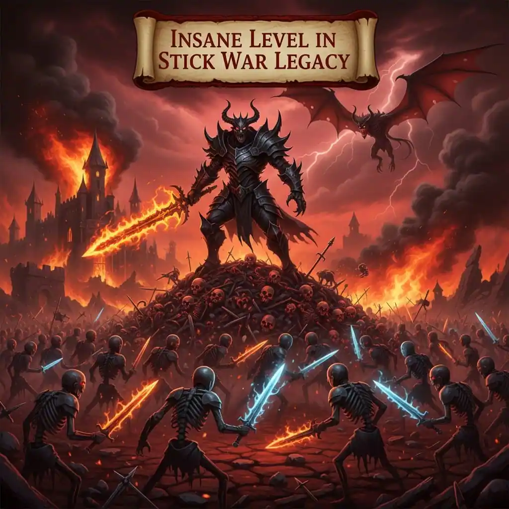 insane difficulty level in stick war legacy apk