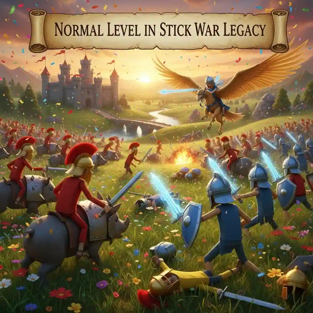 normal difficulty level in stick war legacy